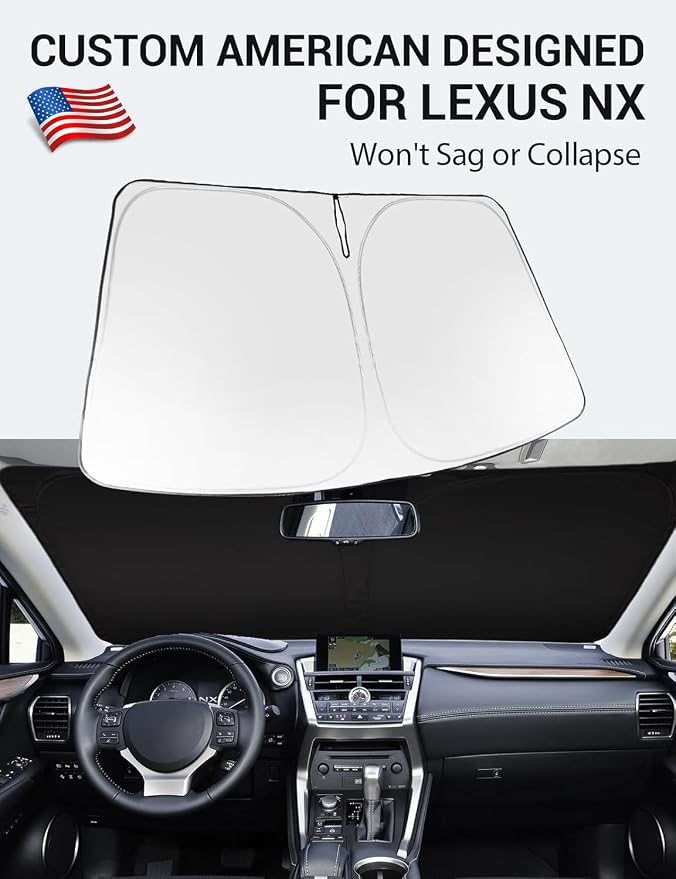 Proadsy 2026 Upgrade Windshield Sun Shade Custom Fit 2015-2021 NX Foldable - Image 2