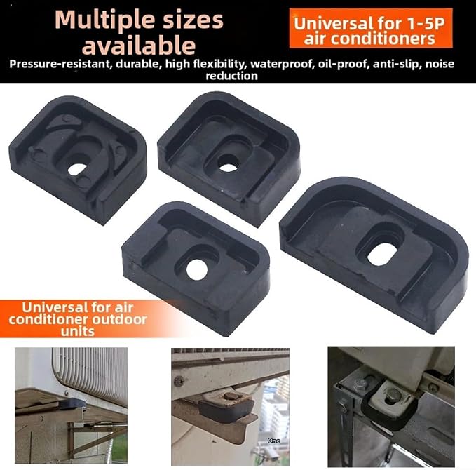 4 PCS Air Conditioner Outdoor Unit Vibration Damping Rubber Pad Foot Pad - Image 7
