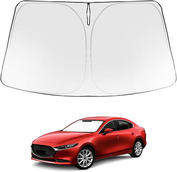 Proadsy 2026 Upgrade Windshield Sun Shade Custom Fit Mazda 3 2019-2025 2026 by Proadsy