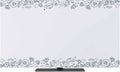 Ethnic Minimalist Garden Botanical Art Indoor TV Cover, Elastic TV Screen by Unknown