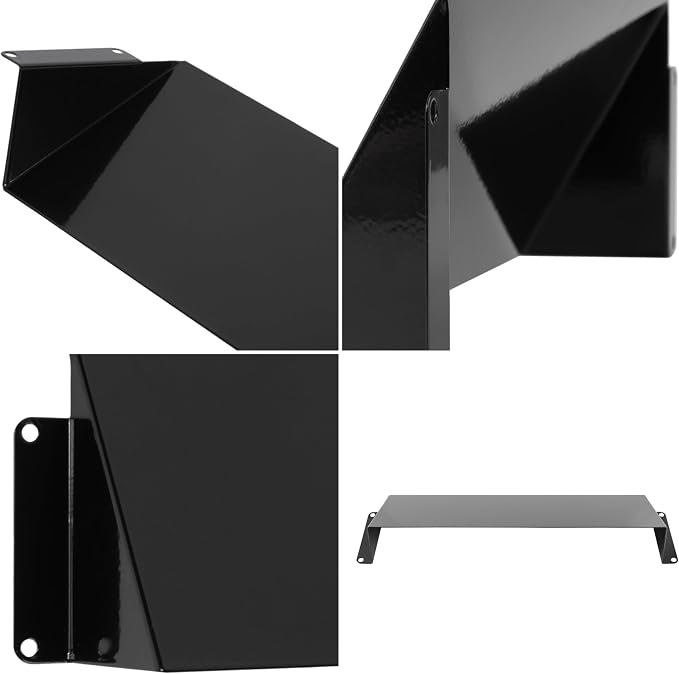 Repa Market 10 x 3 Inch Black Galvanized Steel Vent Cover - Image 7