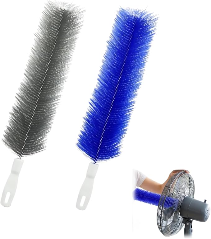 Bendable Microfiber Head, Reusable Dust Remover，Fan Cleaning Brush Washable and by Unknown