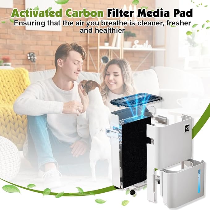 OLYCRAFT 2 Pack Activated Carbon Filter Sheet 47x15.5 Inch Cut-to-Fit Air - Image 4