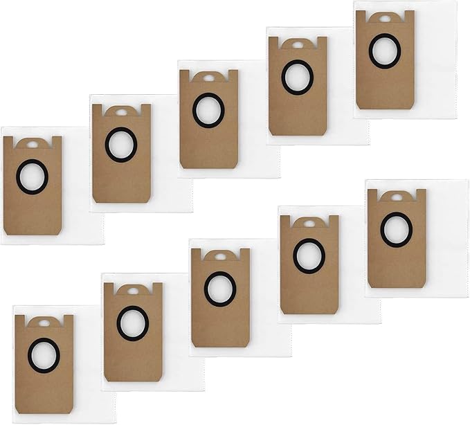 10 Pack Replacement Dust Bags for Airzeen/Honiture Q6 SE Robot Vacuum | by Unknown