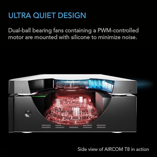 AC Infinity AIRCOM S6, Quiet Cooling Blower Fan System 12" Rear-Exhaust - Image 4