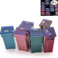 6 PCS Square Fuse Assortment Kit, Portable Jcase Long Fuse Combo Kit, 20A 25A by Unknown