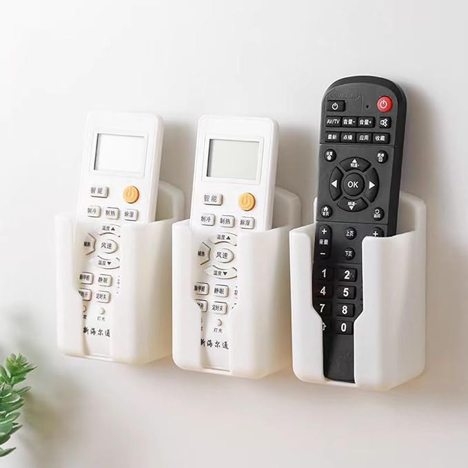 6pcs Remote Control Organizer Wall Adhesive Pen Holder - Image 4
