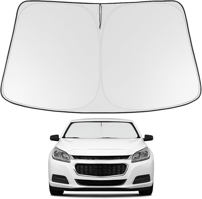 Proadsy 2026 Upgrade Windshield Sun Shade Custom Fit 2013-2015 Malibu Foldable by Proadsy