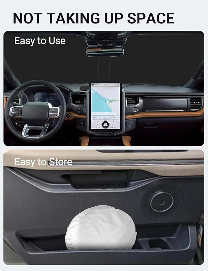 Proadsy 2026 Upgrade Front Windshield Sun Shade Foldable Sunshade Protector - Image 9