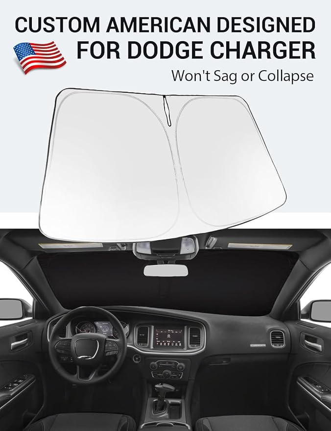 Proadsy 2026 Upgrade Front Windshield Sun Shade Foldable Sunshade Protector - Image 2