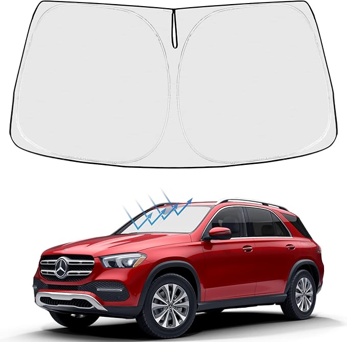 Proadsy Windshield Sun Shade Custom Fit Mercedes Benz GLE 2020-2024 2026 by Proadsy