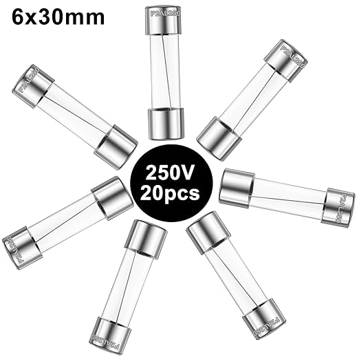 20PCS F2AL250V 6 x 30mm Fast Blow Glass Fuses 2A 2Amp 250V Glass Fuse, - Image 3