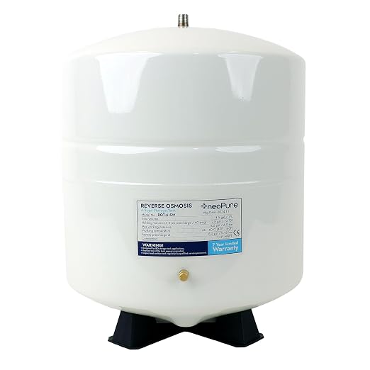 Neo-Pure 4.5 Gallon Reverse Osmosis Water Storage Tank – White Powder-Coated by Neo-Pure