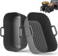 Silicone Air Fryer Liners 2 Pack, Reusable Compatible by Masgarlan