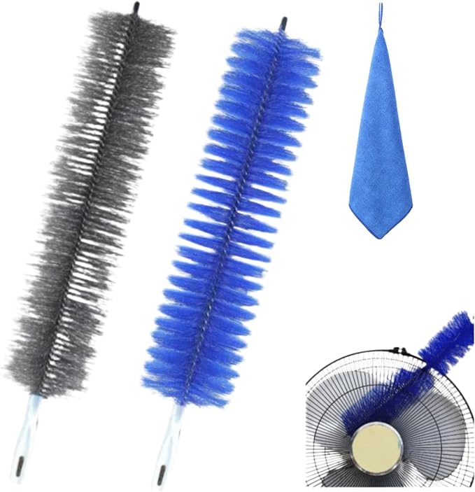 Bendable Microfiber Head Dust Remover, Air Conditioner Vents, Cars，Blue+Gray by Unknown