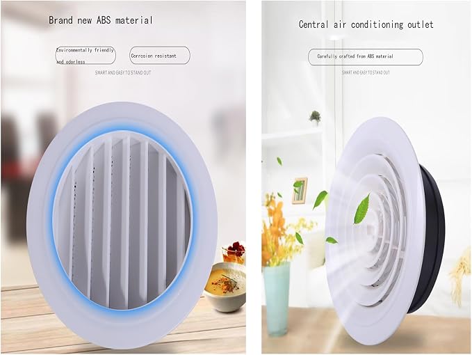 Round Fresh Air System Accessories, 200mm ABS Material, High-Efficiency - Image 5