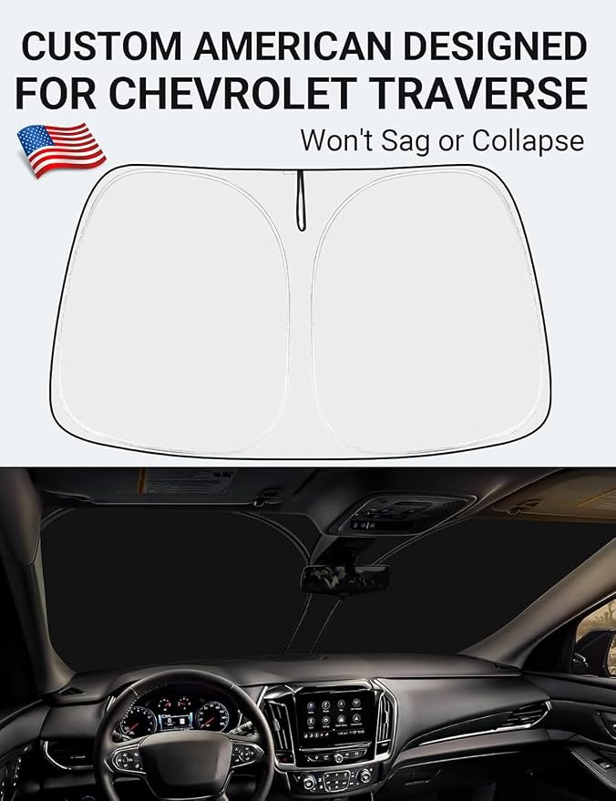 Proadsy 2026 Upgrade Front Windshield Sun Shade Foldable Sunshade Protector - Image 3