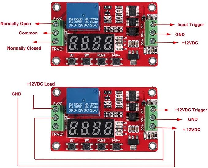 Multifunction Infinite Loop Timing Self Lock Relay Cycle Timer Module - Image 5