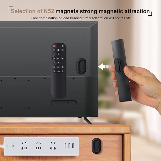 Magnetic Remote Control Holder Wall Mount, 4 Pack Silicone Remote Control - Image 5