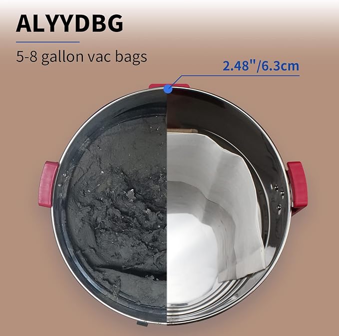 3 Pack Shop Vac 5-8 Gallon Filter Bags, ALYYDBG Type E - Image 3