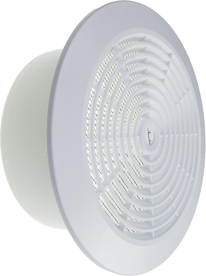 Vent Systems 6'' Inch White Round Plastic Ceiling Vent Cover by VentSystems
