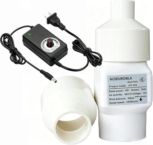 1'' 2'' Inline Duct Fan Booster Ventilation Fan Indoor Vent Blower Air Vent by ACEDUROBLA
