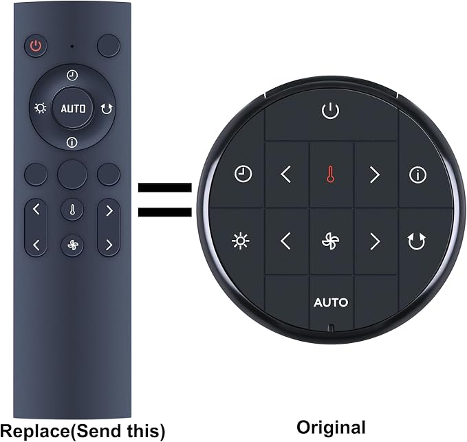 Replacement Remote Control for Shark 3-in-1 Air Purifier Fan HC450UK HC501 - Image 2