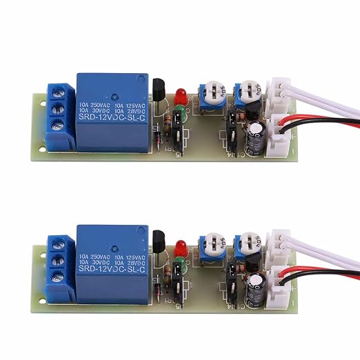 FTVOGUE 2Pcs Timer Relay Module 2 Modes Adjustable 1s to 15min On Off Delay by FTVOGUE
