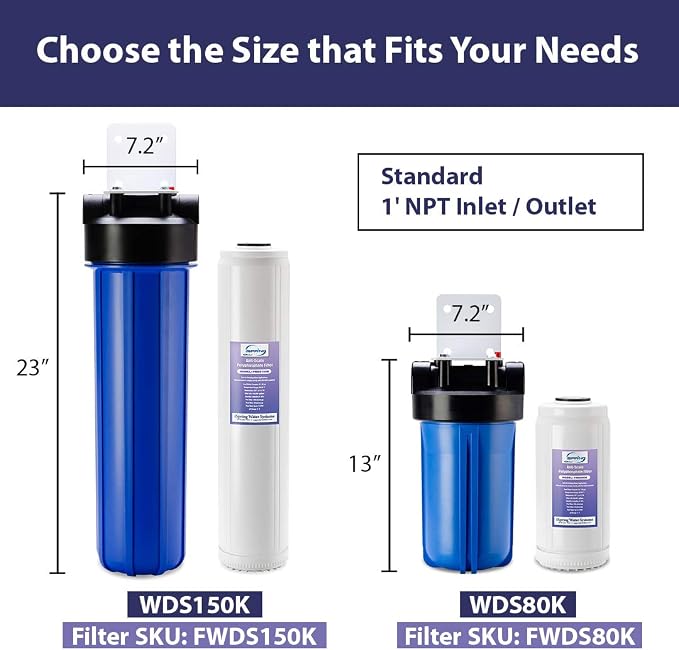 iSpring Whole House Water Filter, Whole House Water Filtration System, Filter - Image 2
