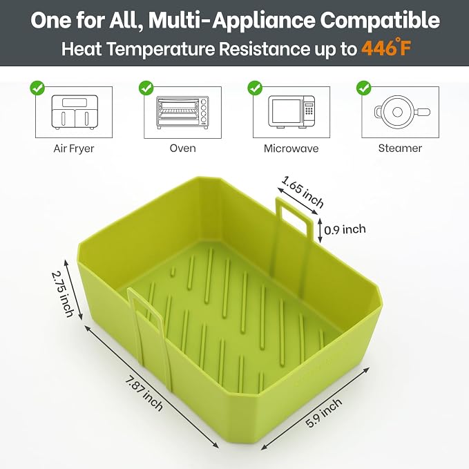 NEWITEE Air Fryer Silicone Liners 5 Qt - Image 5