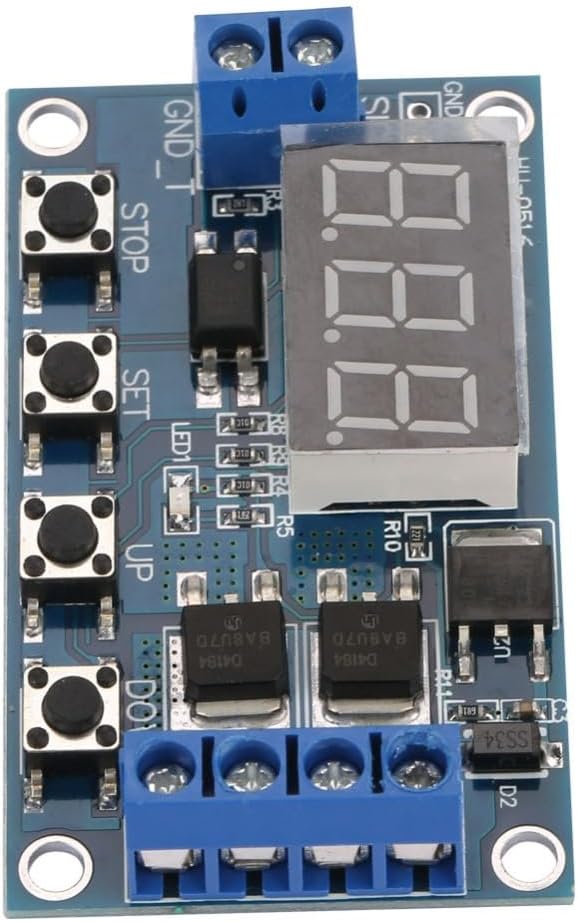 12V-24V Pulse Signal Timer Switch Dual MOS Control Board - Image 6