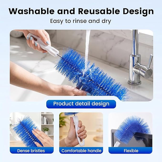 Fan Cleaning Brush, Bendable Microfiber Head, Microfiber Duster - Image 5