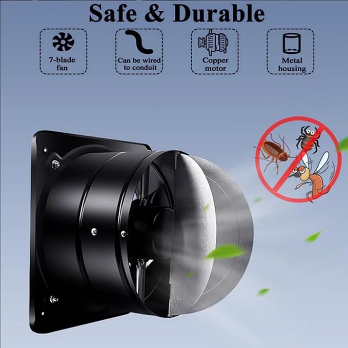 12 inch, Upgraded Quiet Kitchen Exhaust Fan - Image 5