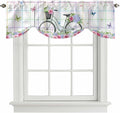 Spring Tie Up Valance Curtains for Windows, Kitchen Curtains Window Shades by Unknown