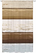 Sheer Curtains 108 Inches Long, Wood Grain Brown Semi Sheer Curtains Light by Unknown
