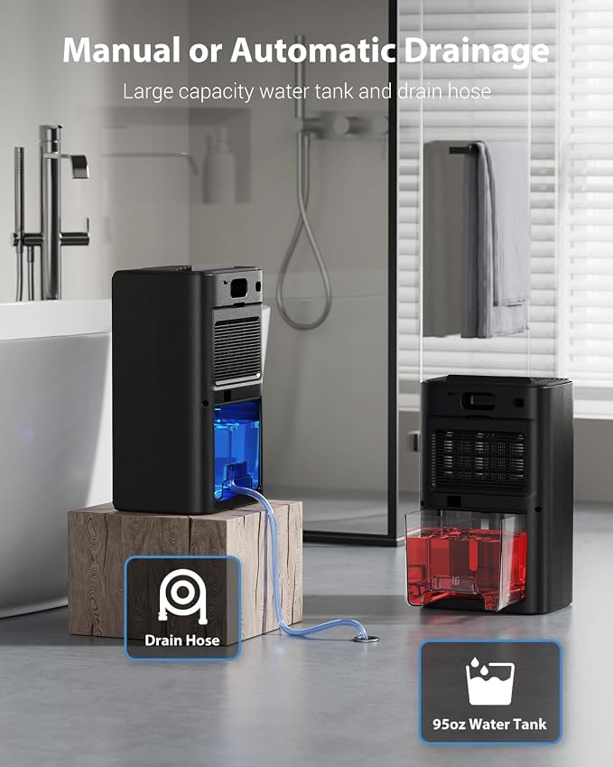 UBBO 95oz Dehumidifiers for Home, 1000 Sq.Ft Dehumidifier - Image 7