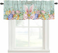 Easter Curtain Valances for Windows, Kitchen Valance Window Treatment, Spring by Unknown