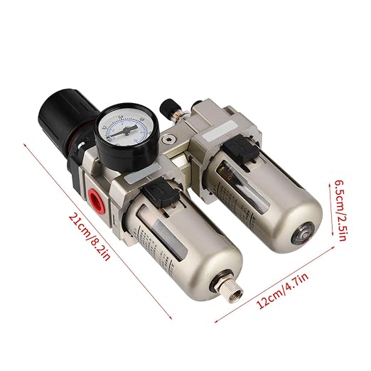 Air Filter Regulator, AC3010-03 Aluminum Alloy Pressure Regulator Trap Water - Image 5