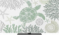 Summer Sea Turtle Coral Starfish Indoor TV Cover, Elastic TV Screen Protector by Unknown