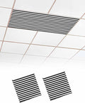 2 Pack Black and White Stripes Fluorescent Light Covers by Unknown