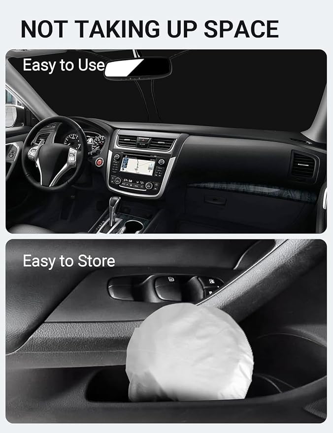 Proadsy 2026 Upgrade Front Windshield Sun Shade Foldable Sunshade Protector - Image 9
