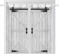 Farmhouse Wood Grain Living Room Curtains 84 Inch Length, Window Curtains Tab by Unknown