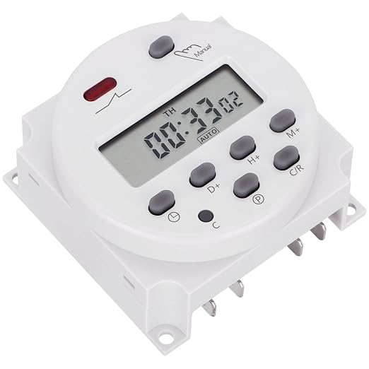 6Pcs Timer Switch, DC/AC 12V 16Amp, Digital LCD Power Programmable Timer Time - Image 2