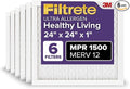 Filtrete 24x24x1 AC Furnace Air Filter, MERV 12, MPR 1500, CERTIFIED asthma & by Filtrete