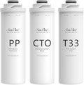 SimPure T1 Series 6-Month Replacement Filter Cartridge Pack Set by SimPure_Water