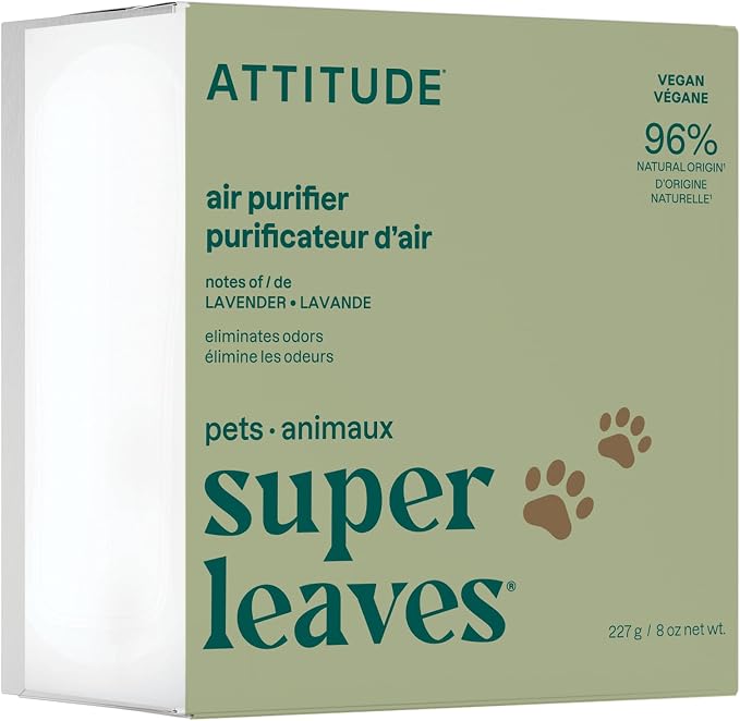 ATTITUDE Air Purifier with Activated Carbon Filter, Plant- and Mineral-Based by ATTITUDE