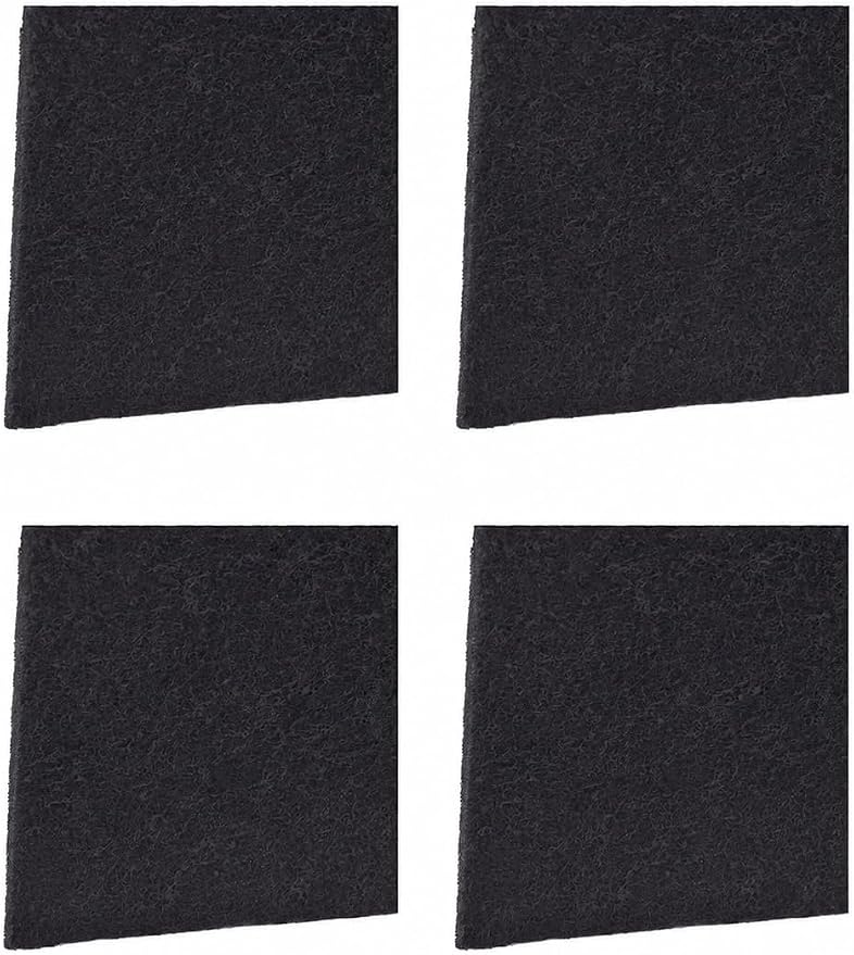 CFS Carbon Filter Sheets, Cut to Fit, 12 x 12 in, Litter Box & Air, 4 Pack | by CompleteFiltrationServices
