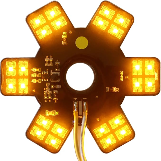 Air Cleaner LED Light 5" Truck Decorative Hex Style Air filter Lamp by BOLANTON