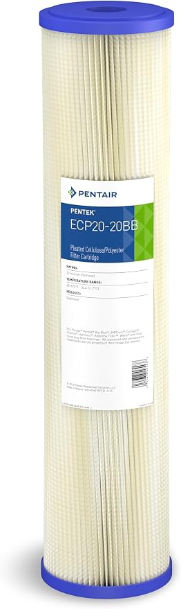 Pentair Pentek ECP20-20BB Big Blue Sediment Water Filter, Whole House Heavy by PENTAIRPENTEK