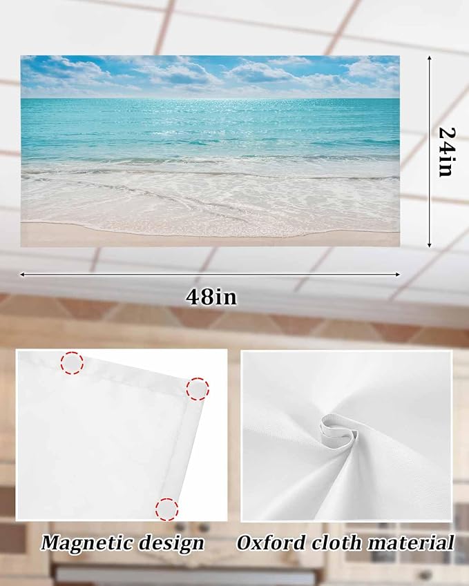 Ocean 3 Pcs Fluorescent Light Covers, 4 x 2 Ft - Image 7